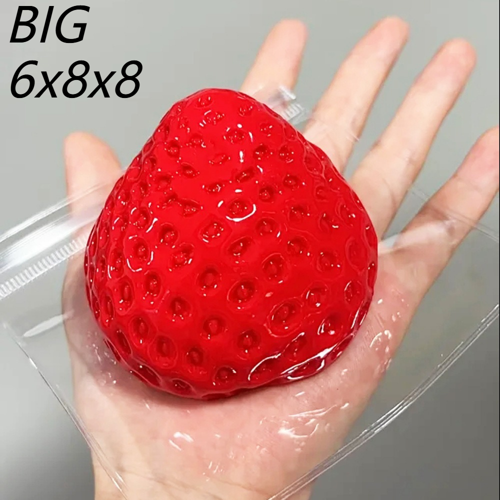 Party Games For Adults - Strawberry Squeeze Toy Fidget Toy Slow