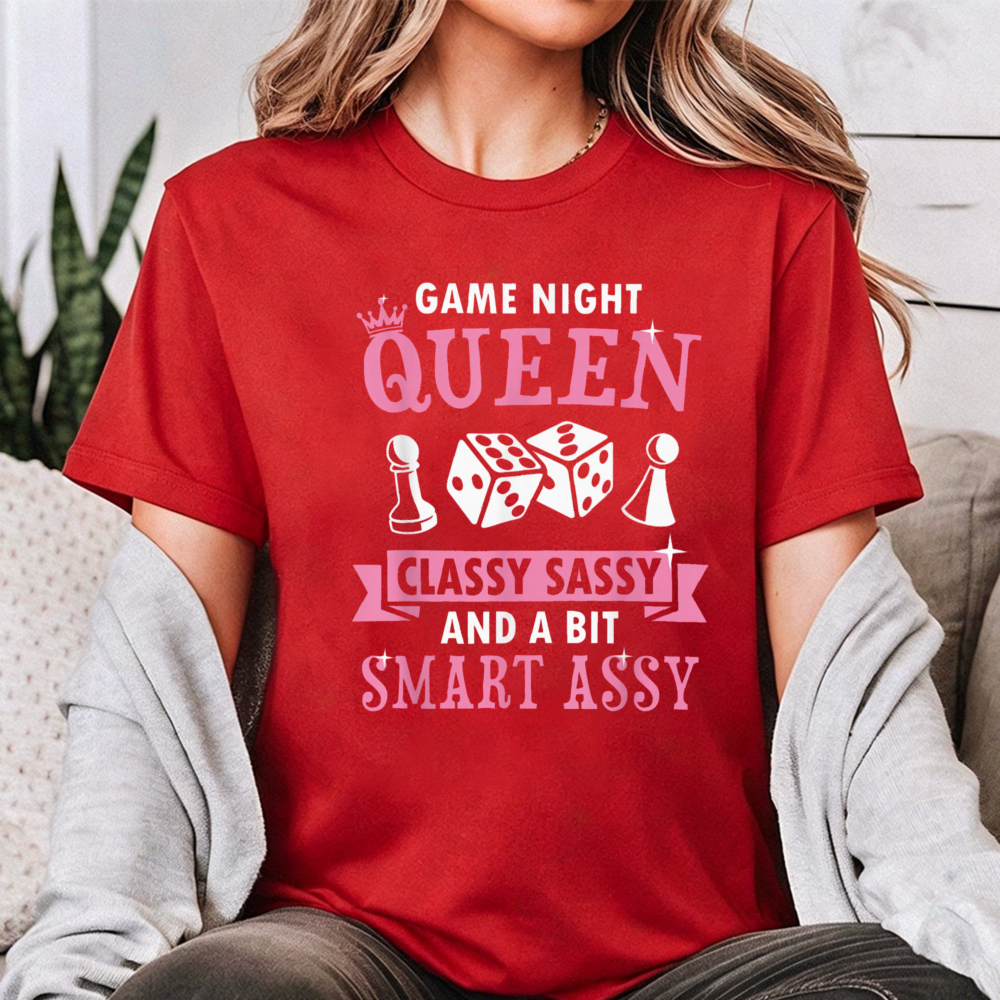 Party Games Quotes - Game Night Queen Women Graphic T