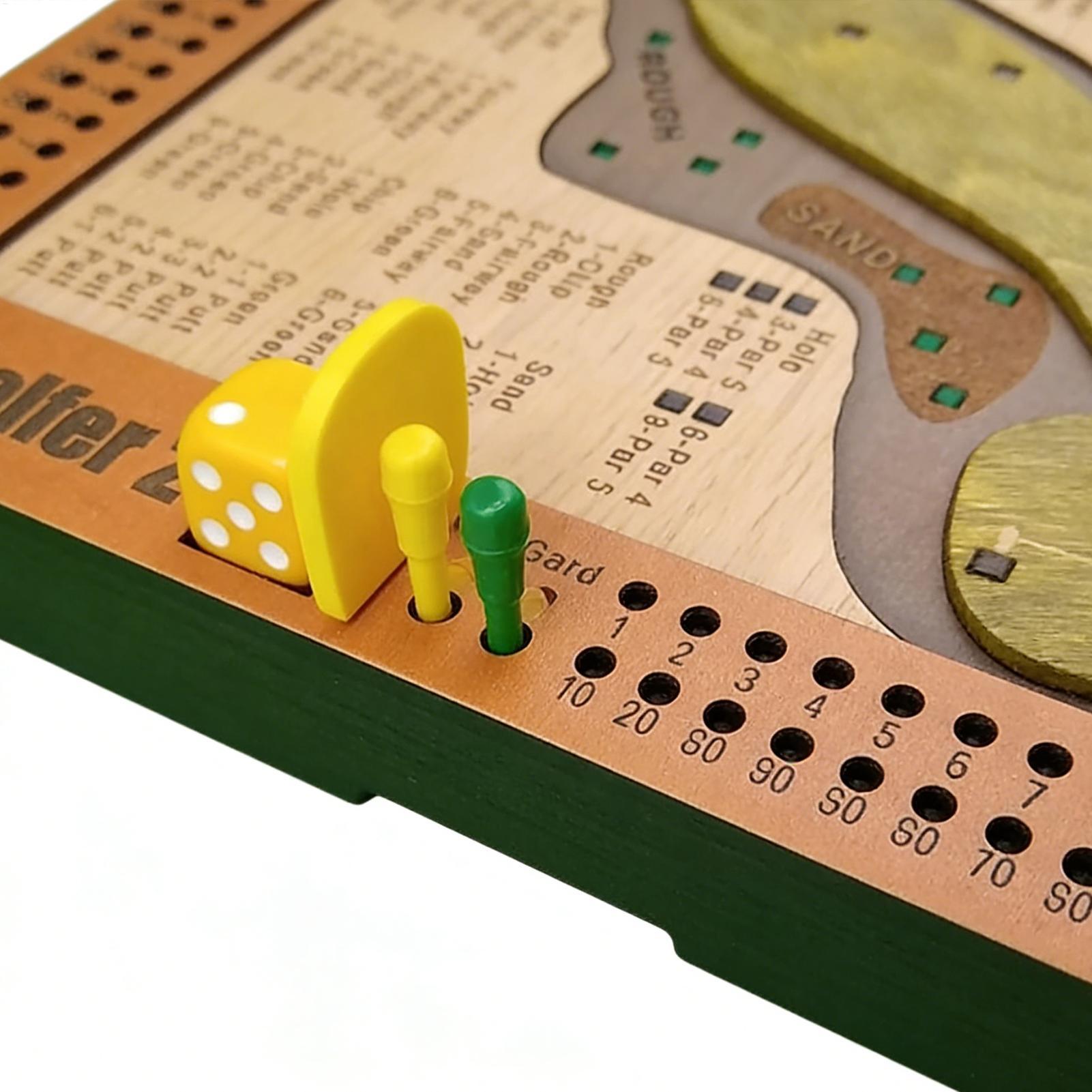 Golf Dice Game Wooden Challeng - Party Games Golf ulasan dan harga