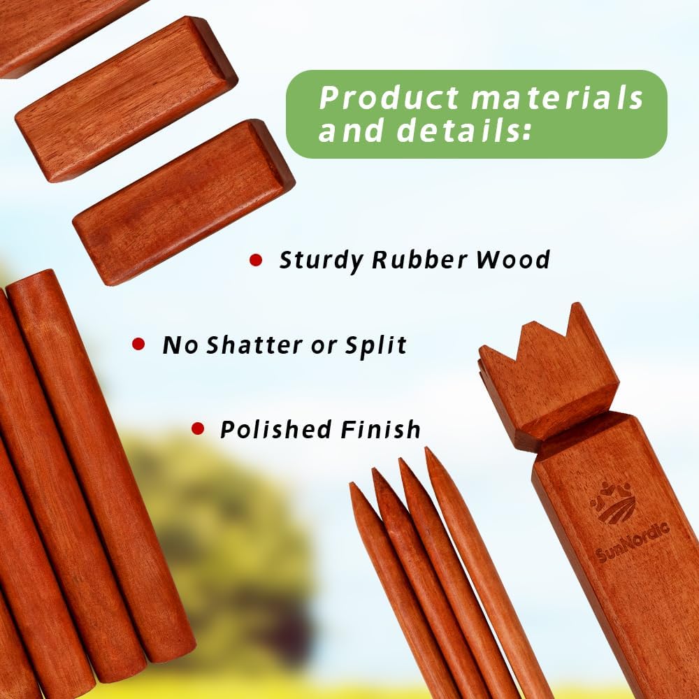 Kubb Yard Game Set - Garden Ru - Kubb Game Yard ulasan dan harga
