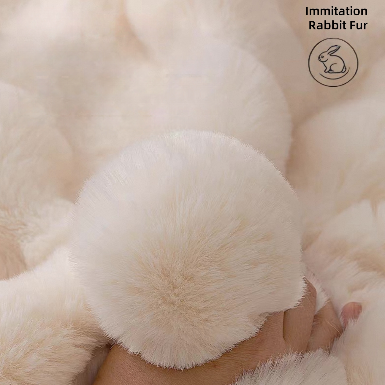 Thicken Imitation Rabbit Fur P - Washer Toss Set ulasan dan harga