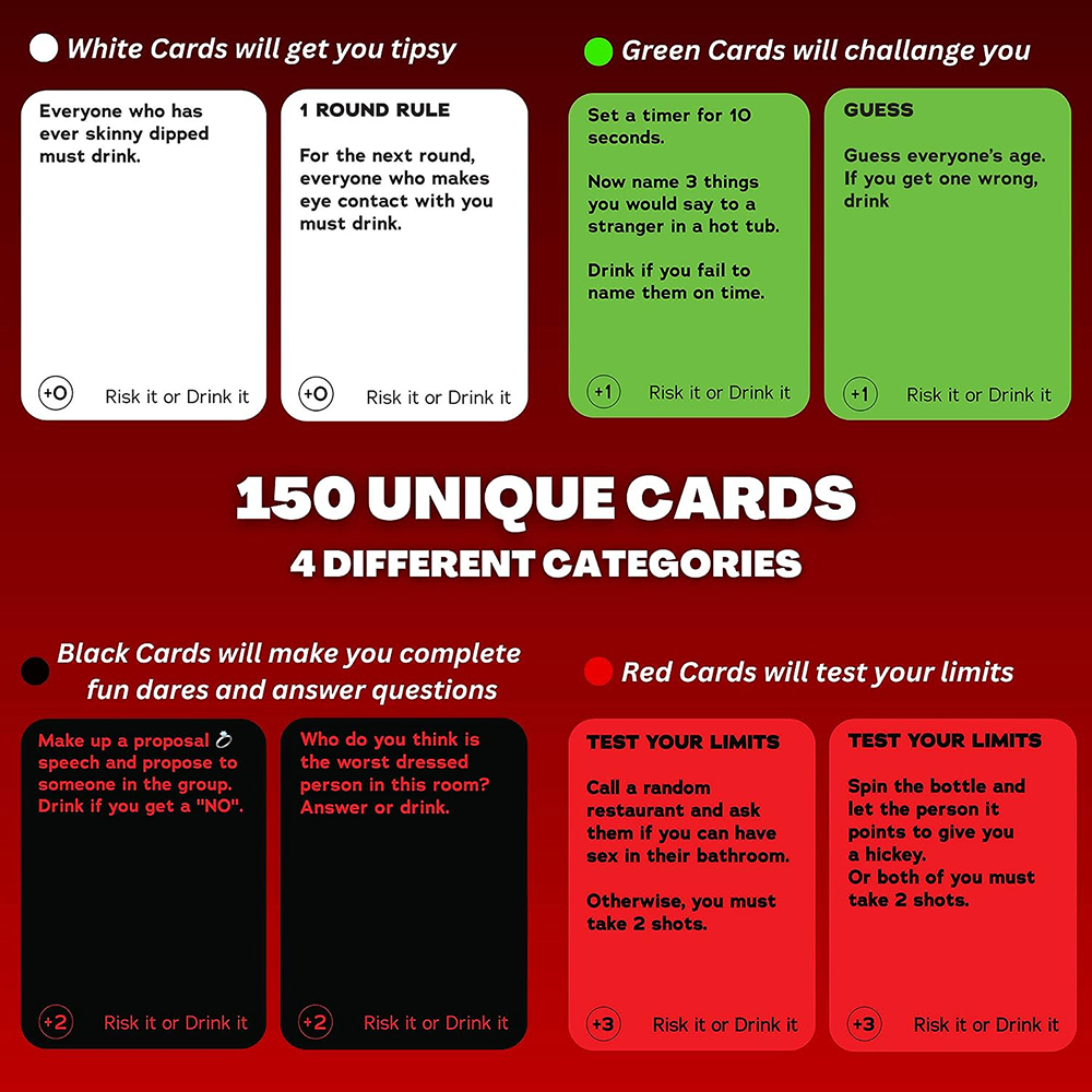 Risk It Or Drink It Fun Party  - Party Games College ulasan dan harga