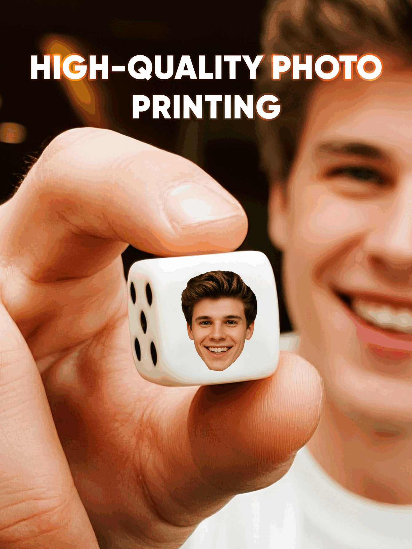 Custom Face Dice Personalized  - Party Games Christmas ulasan dan harga