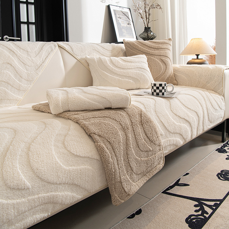 Plush sofa cover non-slip prem - Washer Toss Set ulasan dan harga