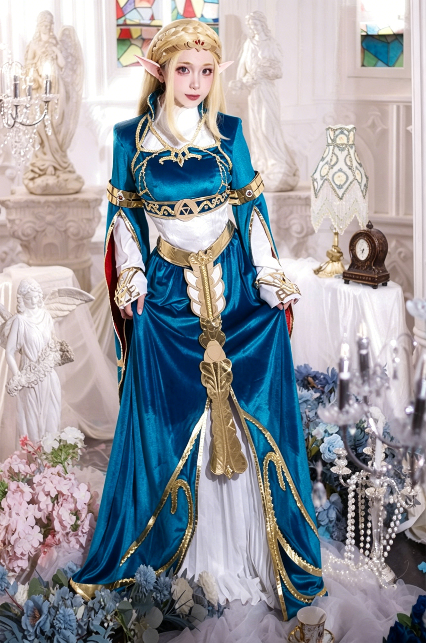 Classy Blue Dress Cosplay Cost - Zelda Party Games ulasan dan harga