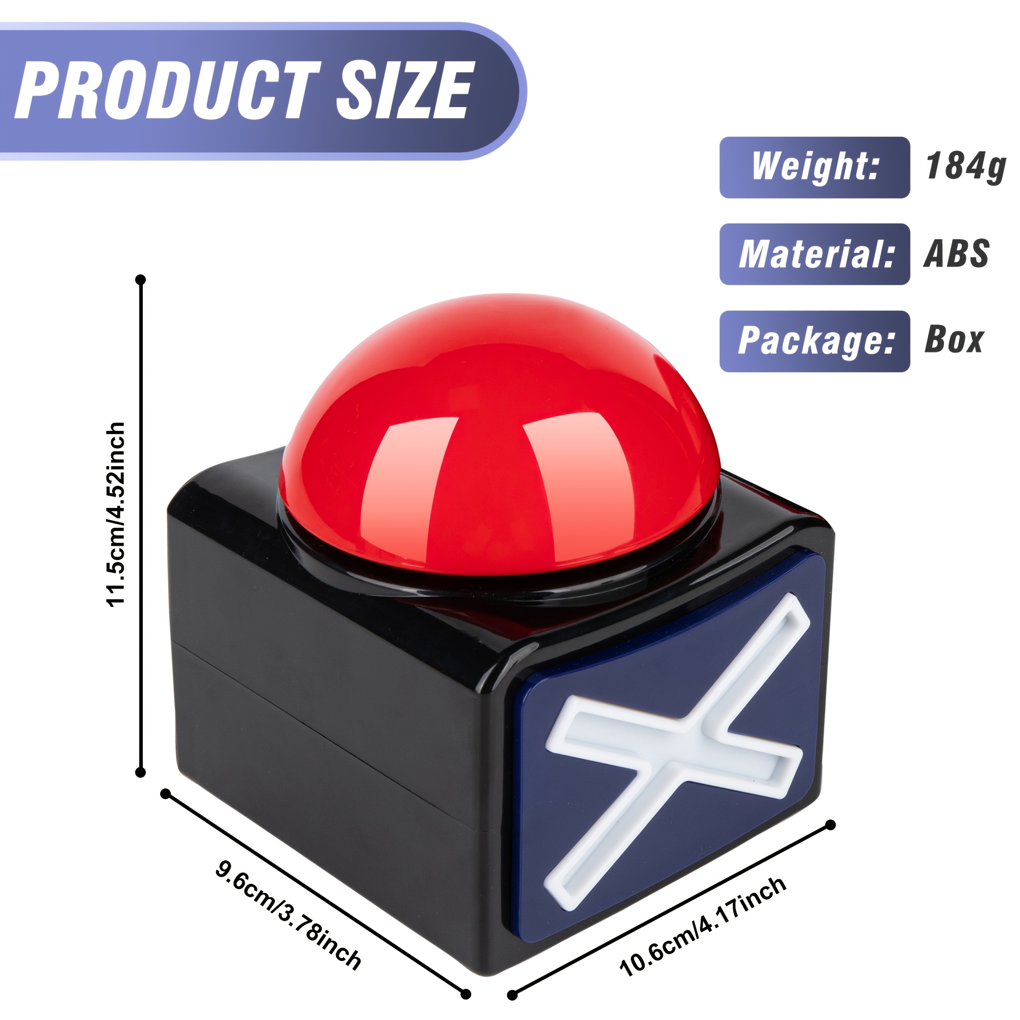 Black and Red Light-Up Sound B - Party Games Graduation ulasan dan harga