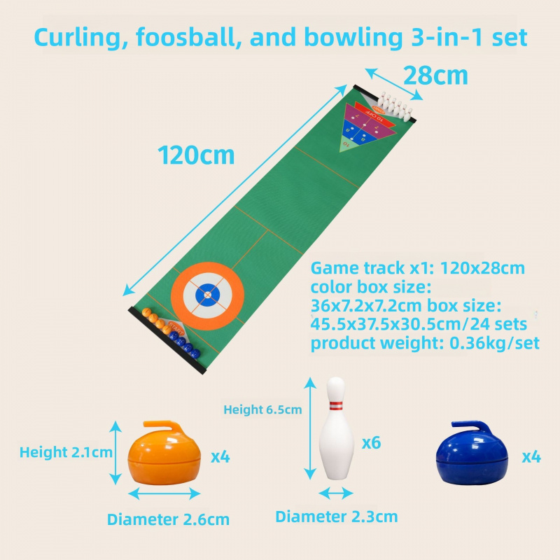 Curling Tabletop Game Set, Min - Party Games For Adults ulasan dan harga