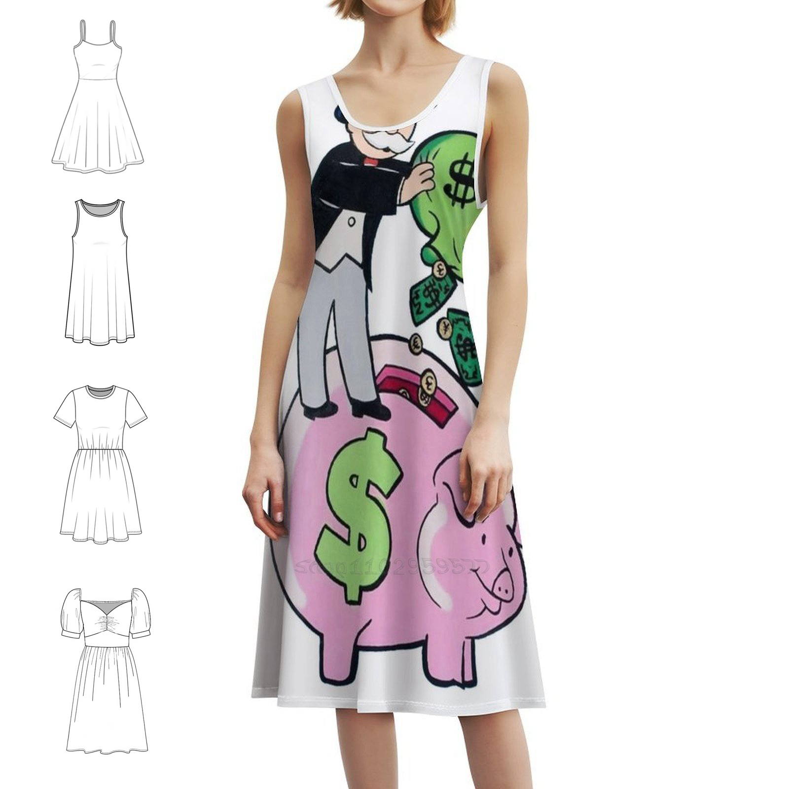 Piggy Bank Sexy Vacation Dress - Party Games Quotes ulasan dan harga